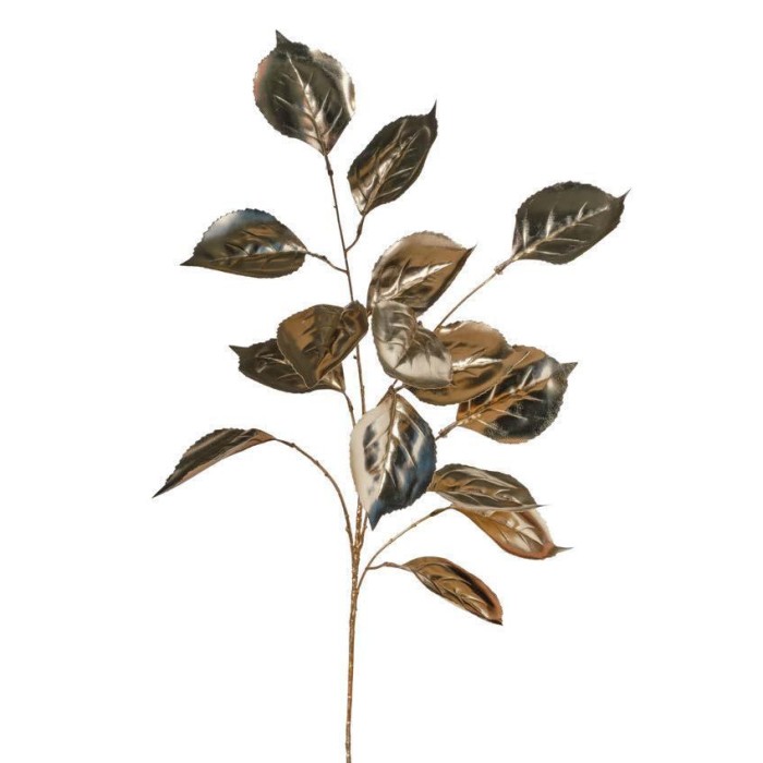 RAMO FOGLIE ORTENSIA CM.102 CHAMPAGNE